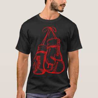 Retro Kärlek Red Boxing Handskar Boxer Gift 586 T Shirt