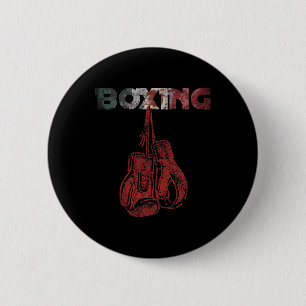 Retro Kärlek Red Boxing-handskar mexikanska Vintag Knapp