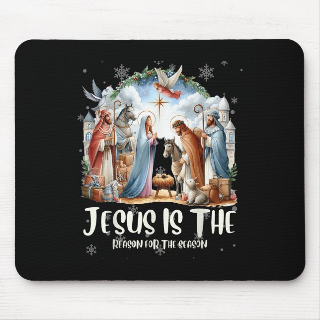 Retro Kärlek som Jesus Coquette Heart Bow Jesus Va Musmatta (Framsidan)