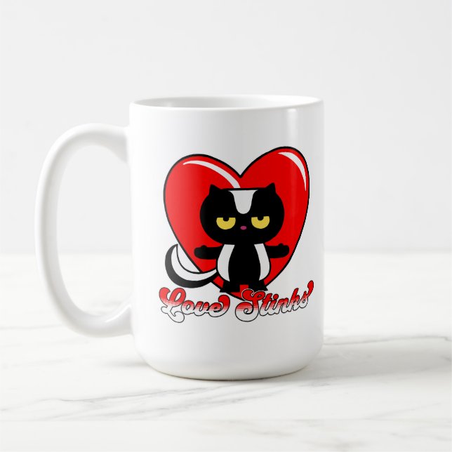 Retro Kärlek Stinks Kaffemugg (Vänster)