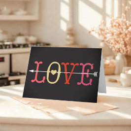 Retro Kärlek Valentindagen Kort