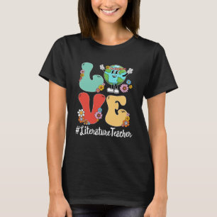 Retro Kärlek världsdag 2023 Literaturlärare T Shirt
