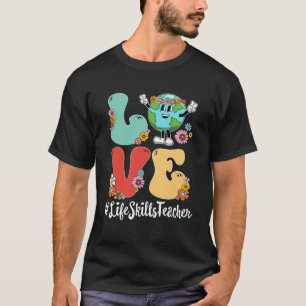 Retro Kärlek världsdag 2023 Livskvalitetsteache T Shirt