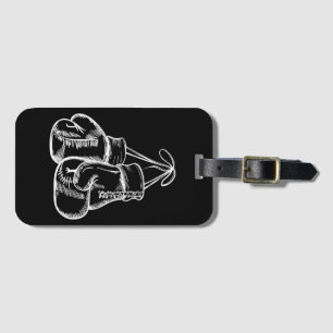Retro Kärlek White Boxing Handskar Gifts Boxer Gif Bagagebricka