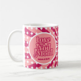 Retro Kärlek You Mamma Personlig Photo Mors dag Kaffemugg