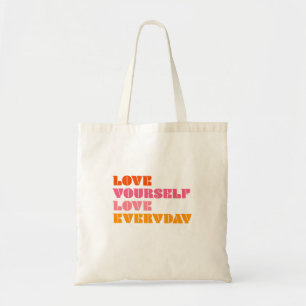 Retro Kärlek Yourself Kärlek Dagaily Tote Bag Tygkasse