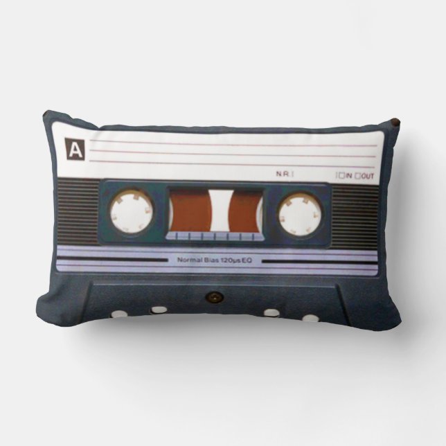 Retro-kassett Lumbarkudde (Framsida)