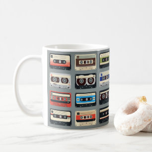 Retro-kassettband 80 s kaffemugg