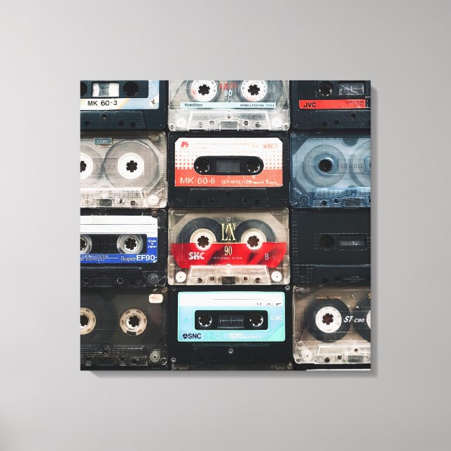 Retro kassettband bild på canvas (Framsida)