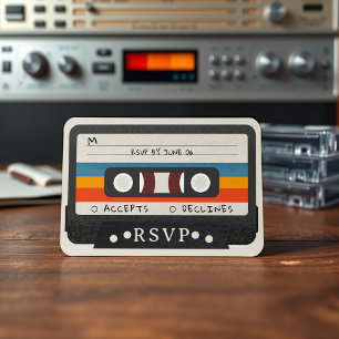 Retro-kassettband, Bröllop OSA Kort