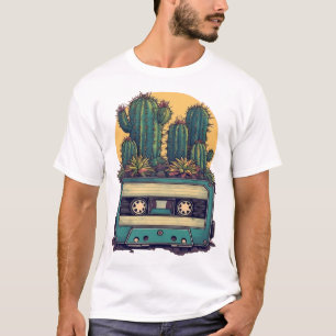 Retro kassettband Cactus-grafik - Vintage 80-tal 9 T Shirt