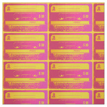 Retro-kassettband för Rosa och Gult