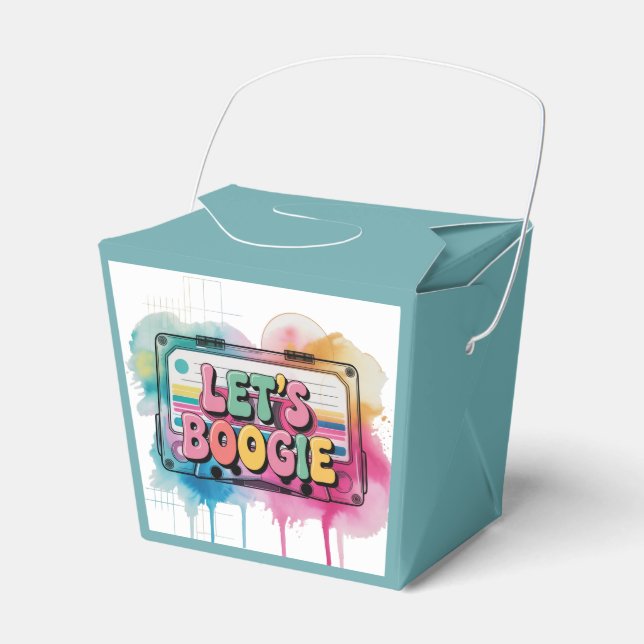 Retro kassettband Låt oss Boogie Vuxen födelsedag Presentaskar (Framsidan Sidan)