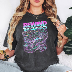 Retro kassettband Mixtape Vaporwave T Shirt