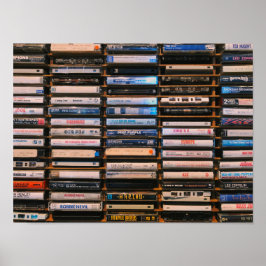 Retro-kassettband Poster