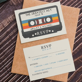 Retro-kassettband Underbarare Slå Bröllop OSA Kort