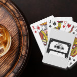 Retro-kassettbandspartiet Black and White Bachelor Casinokort<br><div class="desc">Retro-kassettbandspelare som spelar upp kort. Utformningen har svart och vit design och retrotypsnitt. Lägg till gruppens namn och datum. Klicka på Anpassa om du vill lägga till information eller redigera med hjälp av designen verktyg för ytterligare redigering.</div>