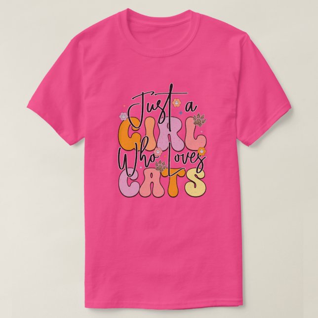 Retro-katt 3 t shirt (Design framsida)
