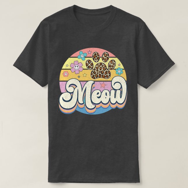 Retro-katt 6 t shirt (Design framsida)