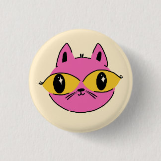 Retro Katt Knapp