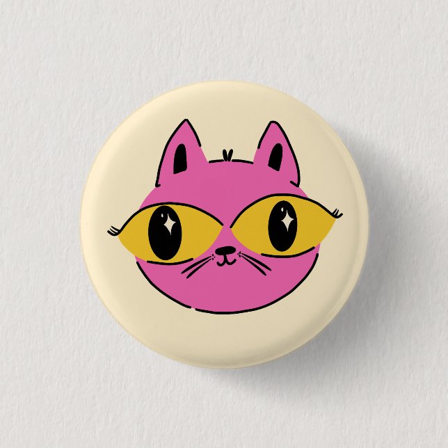 Retro Katt Knapp (Framsida)
