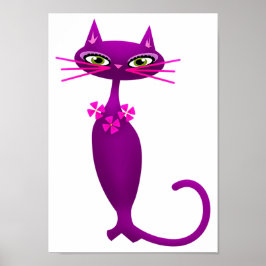 Retro-kattens tjugonde, söt, girig poster