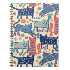 Retro Katter Anteckningsbok
