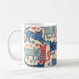 Retro Katter Kaffemugg