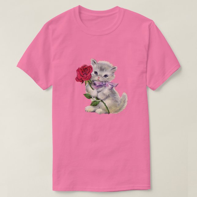 Retro kattunge t shirt (Design framsida)