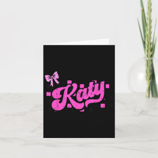 Retro Katy Rutiga Coquette Slöja Fjäril  Kort