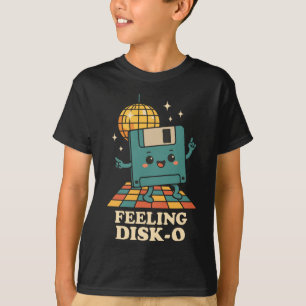 Retro Kawaii Diskett Retro Teknik Skämt 80-tal 90- T Shirt