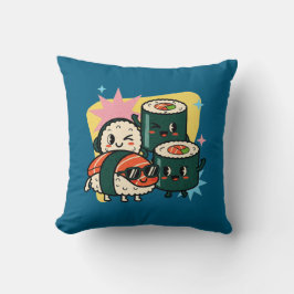 Retro Kawaii Sushi Söt Japansk Mat Kudde