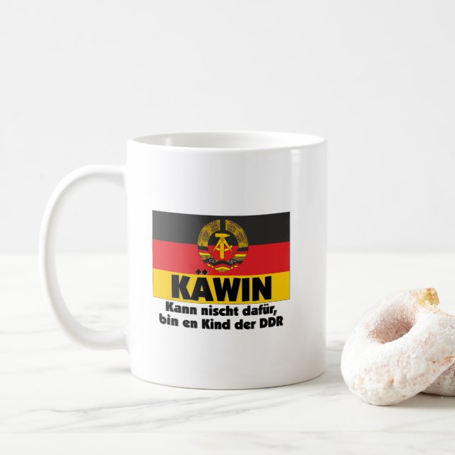 Retro Käwin Ich bin ein Kind der DDR Ostalgie Kaffemugg (Med munk)
