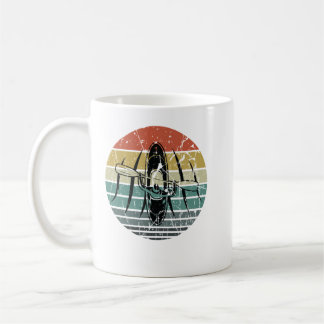 Retro Kayak Canoe Älskare Funny Kayaking Paddling Kaffemugg