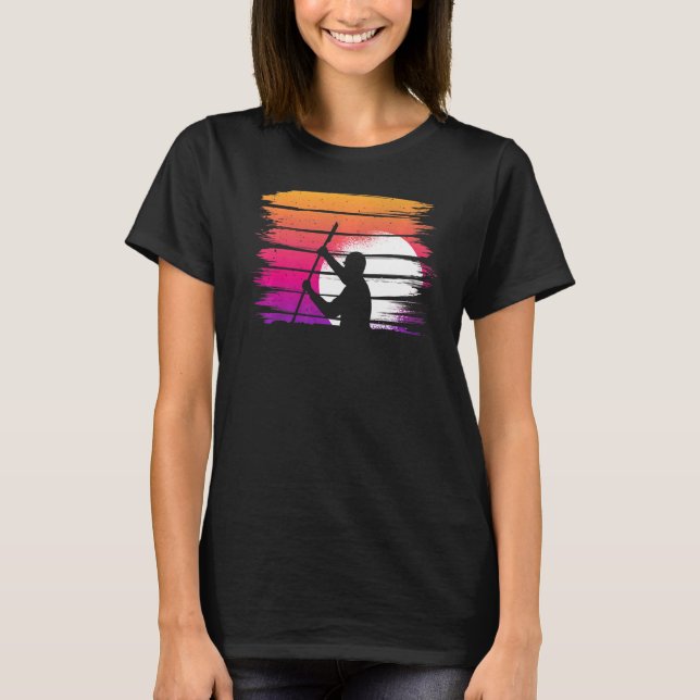 Retro Kayaking 1 T Shirt (Framsida)