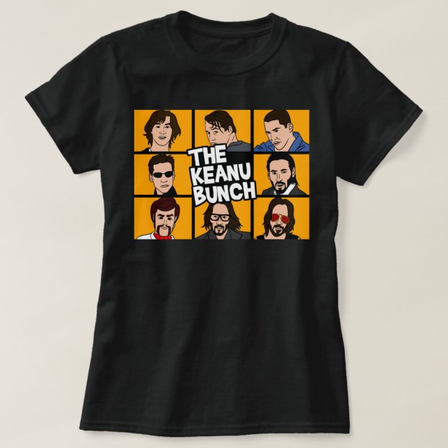 Retro Keanu Art Reeves Cool Graphic Gift T Shirt (Design framsida)