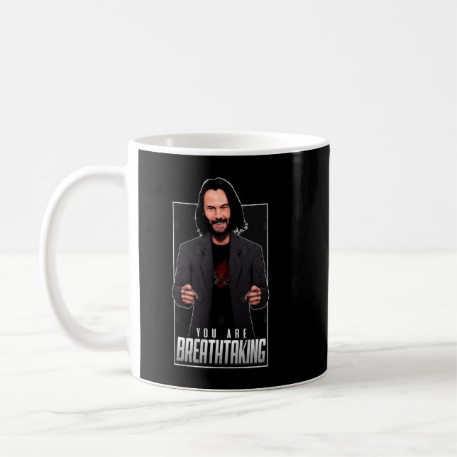 Retro Keanu Art Reeves Fantastisk för filmen Fläkt Kaffemugg (Vänster)