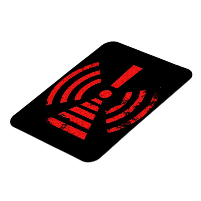 Retro Keep Back Energy Warning Symbol Magnet (Vänstra Sidan)