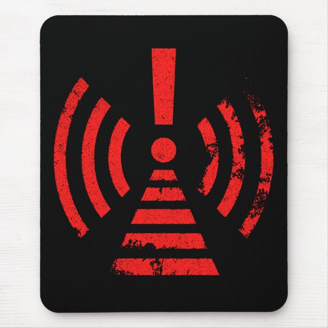 Retro Keep Back Energy Warning Symbol Musmatta (Framsidan)