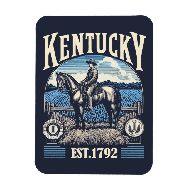 Retro Kentucky Magnet (Vertikal)