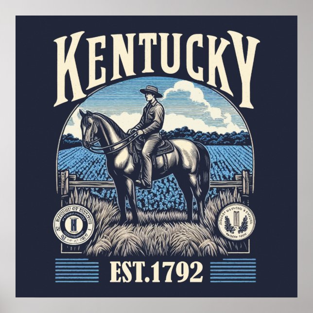 Retro Kentucky Poster (Framsidan)