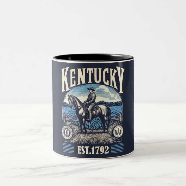 Retro Kentucky Två-Tonad Mugg (Center)