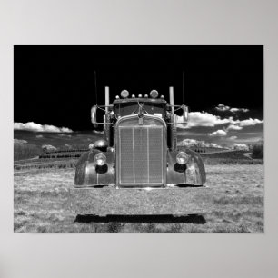 Retro Kenworth Frontal (redigera #2) Poster