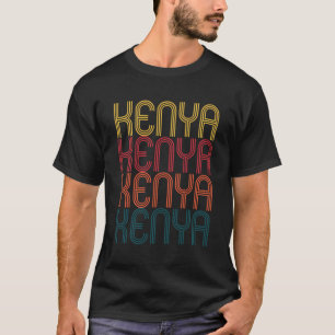Retro Kenya Pride Kenyan Gift för kenyansk Vintage T Shirt