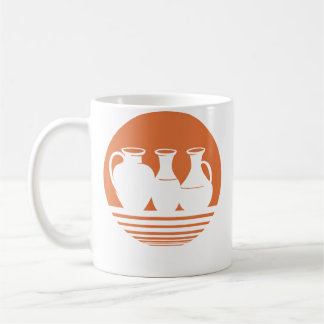 Retro keramisk vas krukmakeri kaffemugg