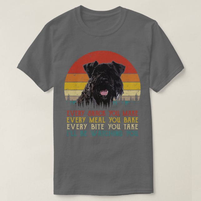 Retro Kerry Blue Terrier varje gång du gör något T Shirt (Design framsida)