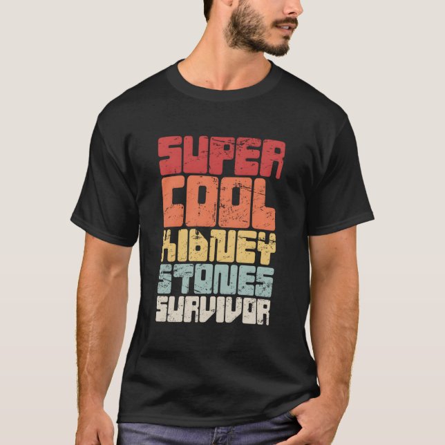 Retro - Kidney Stone Surgery Gift Funny Kidney Sto T Shirt (Framsida)