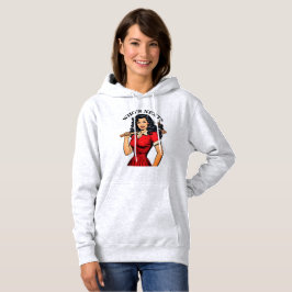 Retro Killer Hemmafru “Vem är nästa?” Hoodie T Shirt