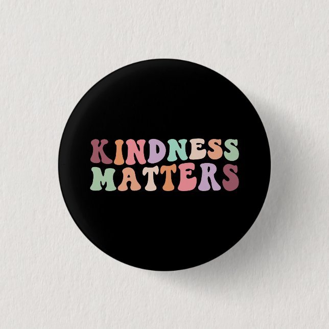 Retro Kindness Matters Knapp (Framsida)