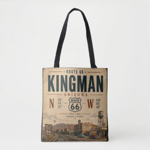 Retro Kingman Arizona Route 66 Stil Tygkasse